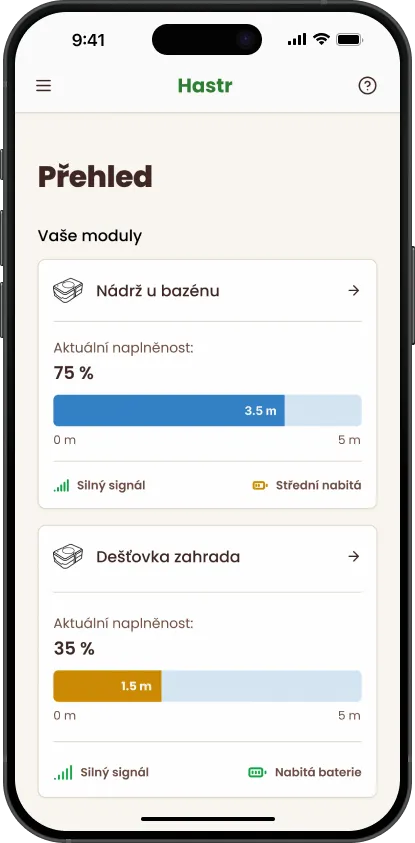 Hastr aplikace na mobilu i počítači